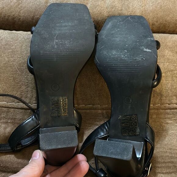 Lullasong Womens Open Toe Strappy Chunky Heeled Sexy Dress Party Shoes - Picture 9 of 10